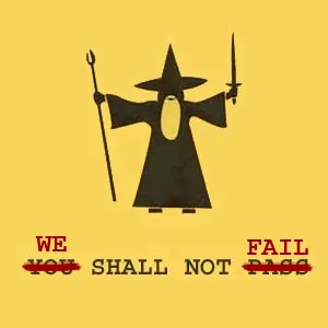 We Shall Not Fail!